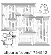 Poster, Art Print Of Maze Of A Mouse To Cheese