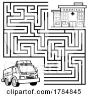 Poster, Art Print Of Maze Of An Ambulance To A Hospital