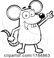 Cartoon Smart Or Pointing Mouse