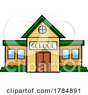 Cartoon School Building by Hit Toon #COLLC1784891-0037