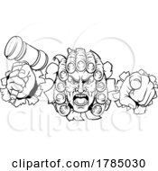 Poster, Art Print Of Angry Judge Cartoon Character