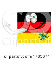 Poster, Art Print Of German Flag Smoking Pot