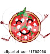 Poster, Art Print Of Pizza Mascot Jumping And Smiling