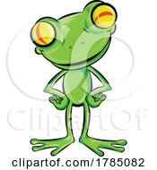 Poster, Art Print Of Frog Cartoon Character