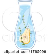 Poster, Art Print Of Water Pitcher With Pear And Thyme