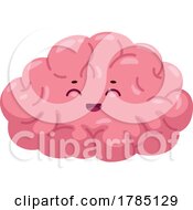 Poster, Art Print Of Happy Brain Mascot