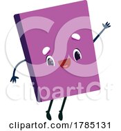 Poster, Art Print Of Purple Book Mascot