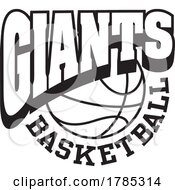 Poster, Art Print Of Black And White Giants Basketball Sports Team Design