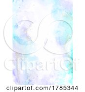 Poster, Art Print Of Elegant Cover With Hand Painted Alcohol Ink Design