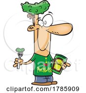 Poster, Art Print Of Clipart Cartoon Pickle Day Man