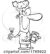Poster, Art Print Of Clipart Cartoon Pickle Day Man