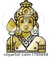 Poster, Art Print Of Golden God Of War Kartikeya