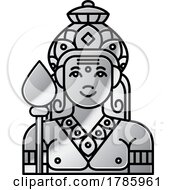 Poster, Art Print Of Silver God Of War Kartikeya