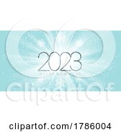 Poster, Art Print Of Happy New Year Banner With Starry Design