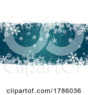 Poster, Art Print Of Christmas Banner With Snowy Design