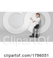 Poster, Art Print Of Young Business Person Presenting To Empty Copyspace