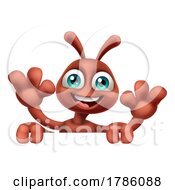 Poster, Art Print Of Ant Insect Bug Cute Cartoon Character Mascot
