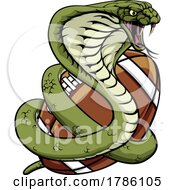 Poster, Art Print Of Cobra Snake American Football Team Animal Mascot