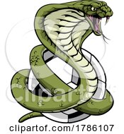 Poster, Art Print Of Cobra Snake Soccer Football Animal Team Mascot
