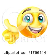 Thumbs Up Emoji Emoticon Face Cartoon Icon by AtStockIllustration