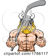 Viking Man Ice Hockey Sports Team Mascot