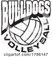 Poster, Art Print Of Bulldogs Team Soccer With A Volleyball