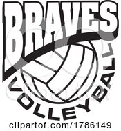 Poster, Art Print Of Braves Team Soccer With A Volleyball