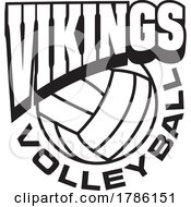 Poster, Art Print Of Vikings Team Soccer With A Volleyball