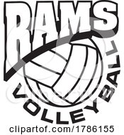 Poster, Art Print Of Rams Team Soccer With A Volleyball