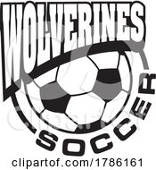 Poster, Art Print Of Wolverines Team Soccer With A Soccer Ball
