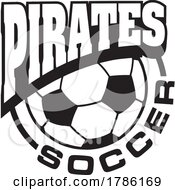 Poster, Art Print Of Pirates Team Soccer With A Soccer Ball