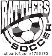 Poster, Art Print Of Rattlers Team Soccer With A Soccer Ball
