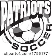 Poster, Art Print Of Patriots Team Soccer With A Soccer Ball