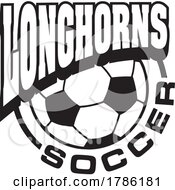 Poster, Art Print Of Longhorns Team Soccer With A Soccer Ball