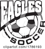 Poster, Art Print Of Eagles Team Soccer With A Soccer Ball