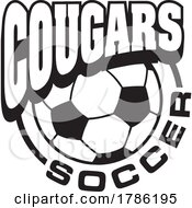 Poster, Art Print Of Cougars Team Soccer With A Soccer Ball