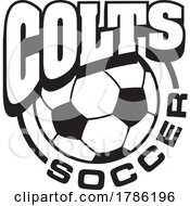 Poster, Art Print Of Colts Team Soccer With A Soccer Ball