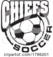 Poster, Art Print Of Chiefs Team Soccer With A Soccer Ball