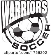 Poster, Art Print Of Warriors Team Soccer With A Soccer Ball