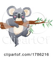 Koala Hanging From A Branch by Vector Tradition SM