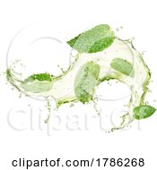 Poster, Art Print Of Mint Tea Splash