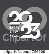 Poster, Art Print Of Miminal Happy New Year Background Design