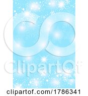 Poster, Art Print Of Christmas Background With Snowflake Design