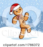 Poster, Art Print Of Cartoon Gingerbread Man