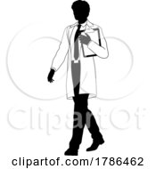 Scientist Engineer Survey Clipboard Man Silhouette