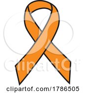 Poster, Art Print Of Orange Awareness Ribbon