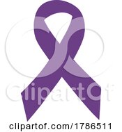 Poster, Art Print Of Purple Awareness Ribbon