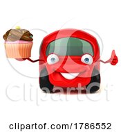 01/01/2023 - 3d Little Red Car On A White Background