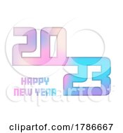 Poster, Art Print Of Pastel Gradient Happy New Year Background