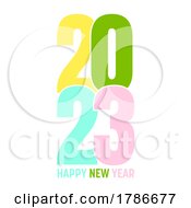 Happy New Year Background In Pastel Colours
